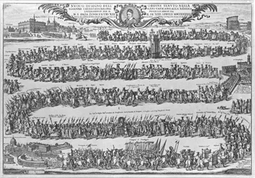 The Procession of Pope Innocent XII from the Vatican on His Formally Taking Possession of St John, 1692